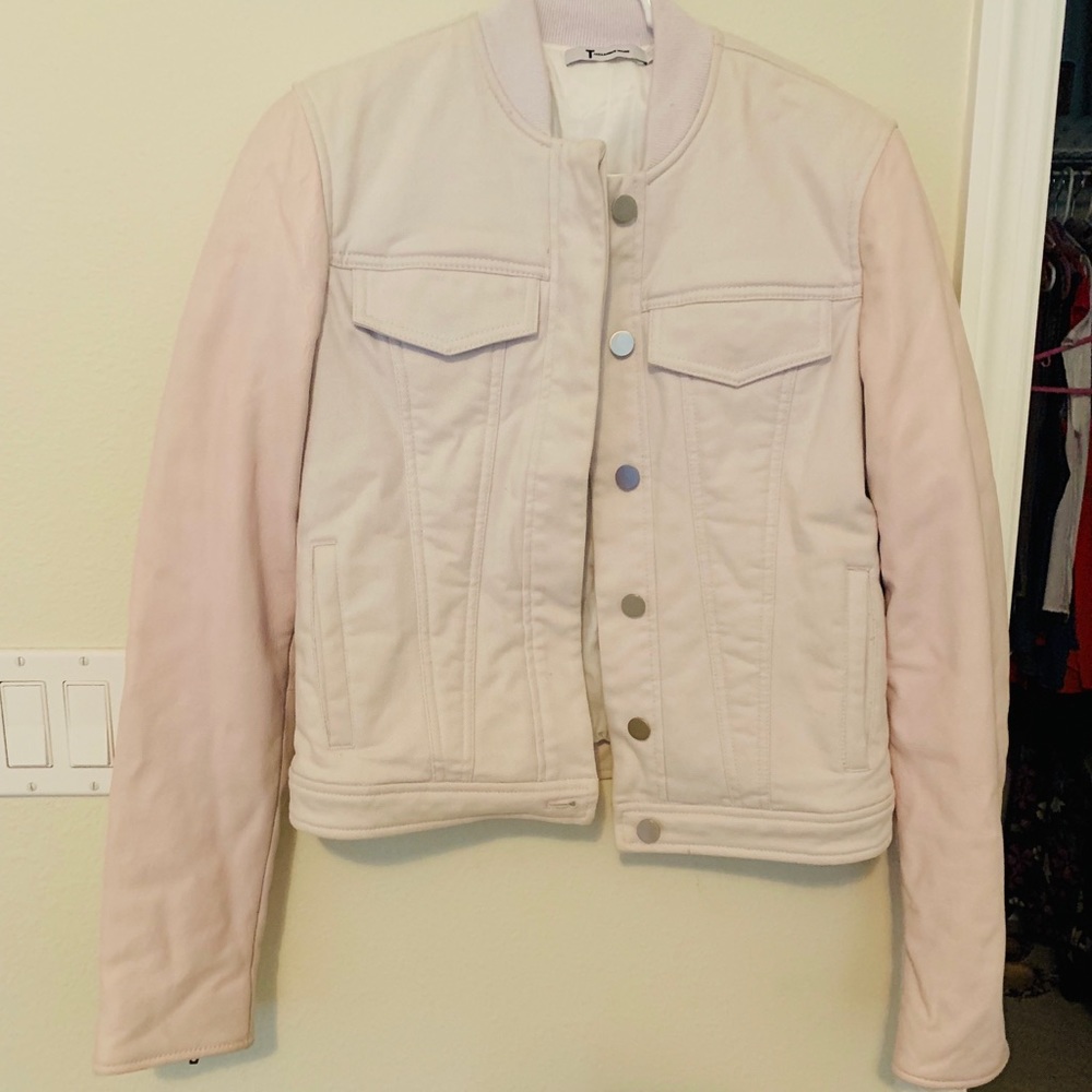Alexander Wang lavender leather jacket